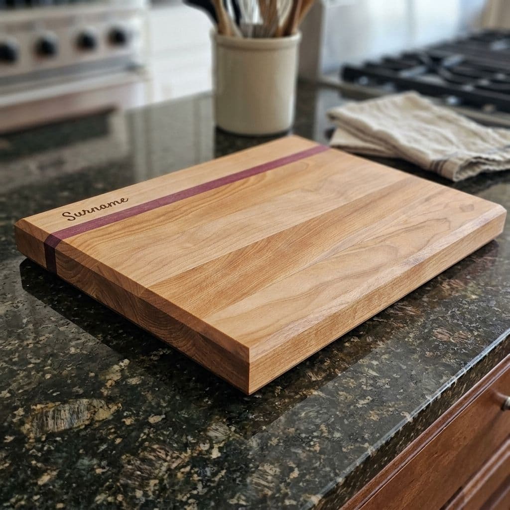 Premium Custom Engraved Cutting Board - Walnut Stripe